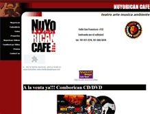Tablet Screenshot of nuyoricancafepr.com